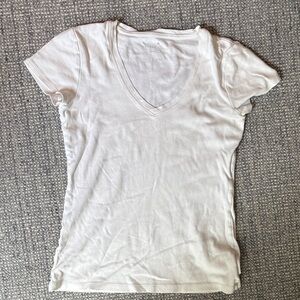 Banana Republic Classic White V-Neck Tee